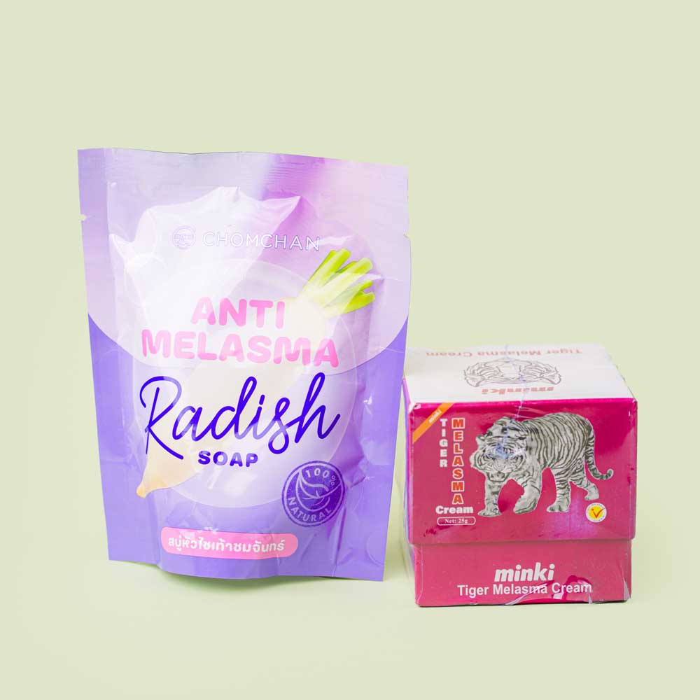 Double Action Tiger Cream & Anti Melasma Soap Combo