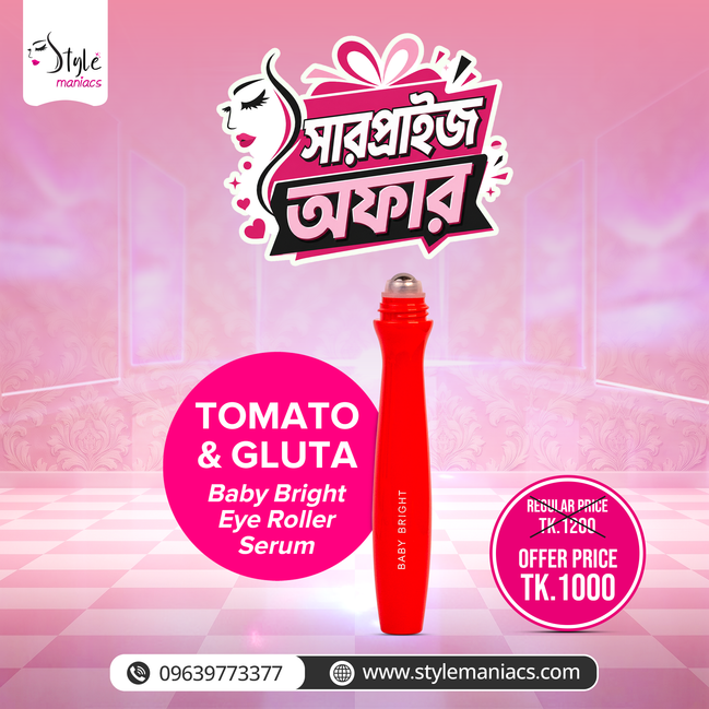 Tomato & Gluta Baby Bright Eye Roller Serum