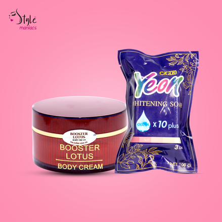 Booster Lotus Body Cream & CK2020 Yeon Soap Combo - Style Maniacs