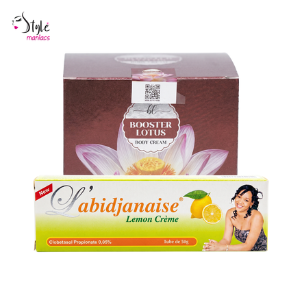 Booster Lotus Body Cream & abidjanaise Lemon Cream Combo