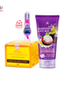 Face Collagen x3 cream & Mangosteen Facewash combo (Magic Mirror Lip Balm (FREE))