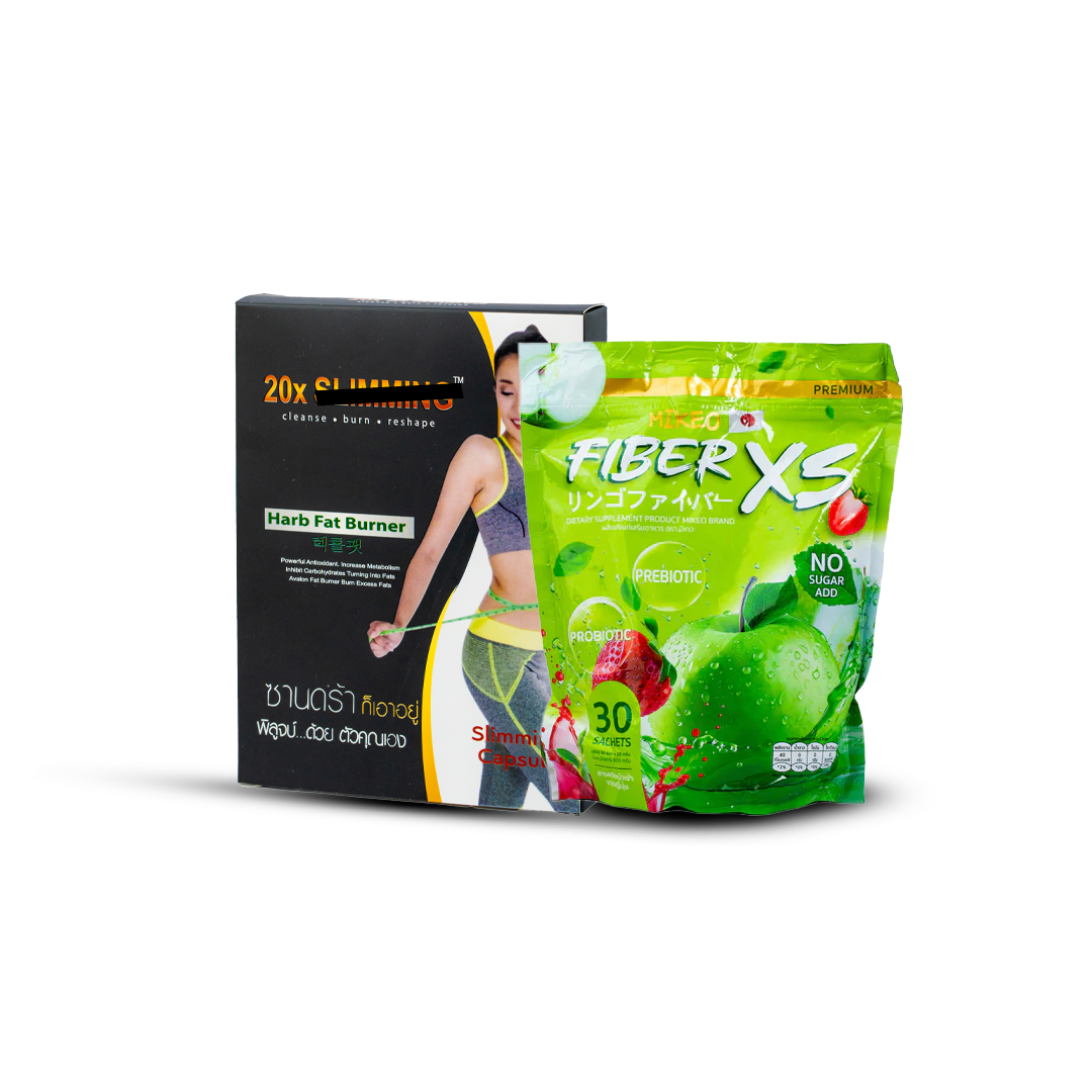 20X Slimming Capsule & Fiber XS Slimming Juice Combo - Style Maniacs