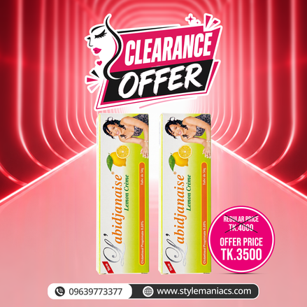 ABIDJANAISE LEMON CREAM ( Buy One Get One)