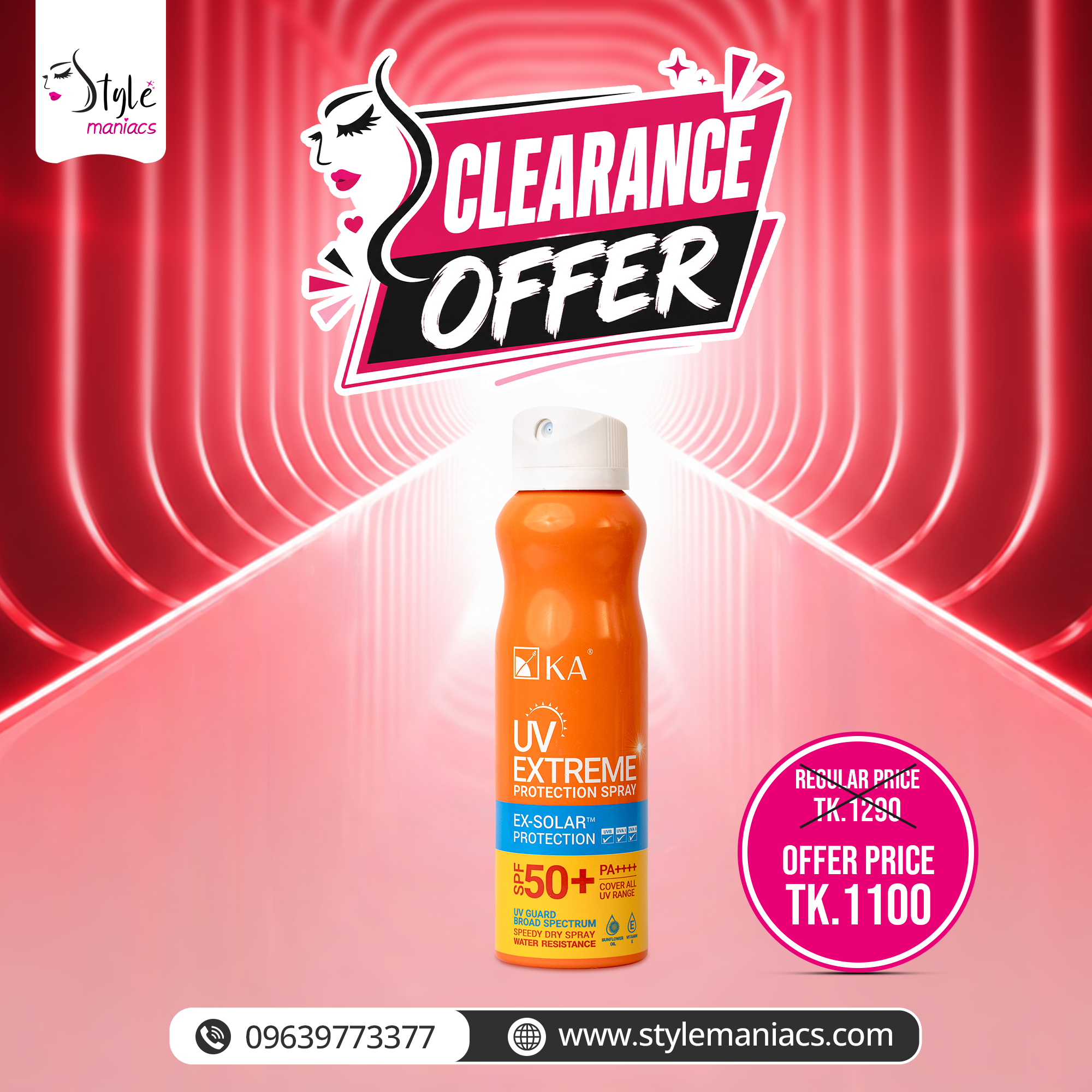 KA UV Extreme Protection Spray SPF50+ PA+++
