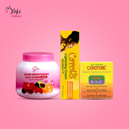 Sm Multivitamin Moisturizer, Carotone Cream, Carotis Cream & Yeon Soap Combo