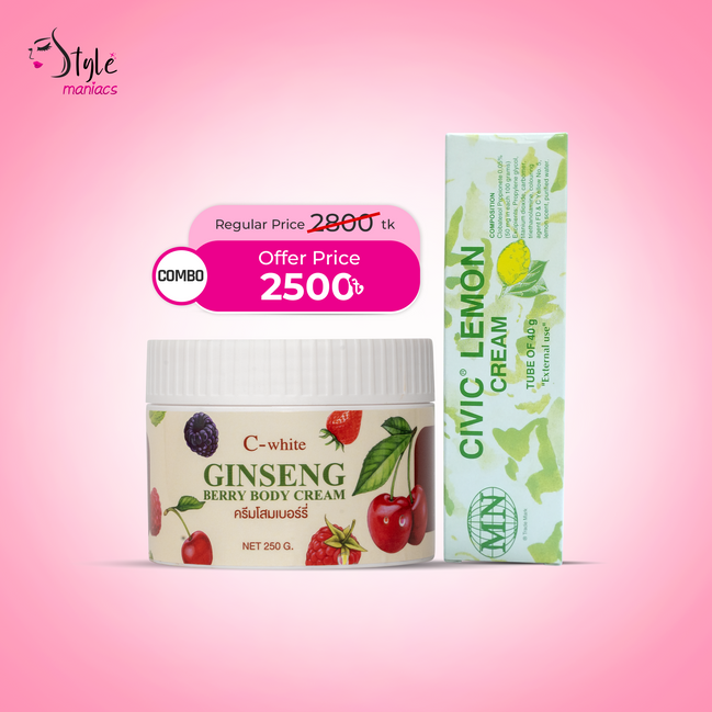Ginseng Moisturizer & Civic Lemon Cream Combo