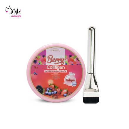 Berry Collagen Whitening Face Pack (Face Brush Free)