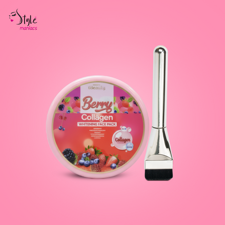 Berry Collagen Whitening Face Pack (Face Brush Free)