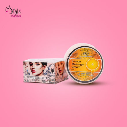 Booster Lotus Night Cream & Lemon Massage Cream Combo