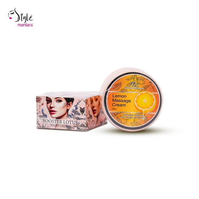 Booster Lotus Night Cream & Lemon Massage Cream Combo