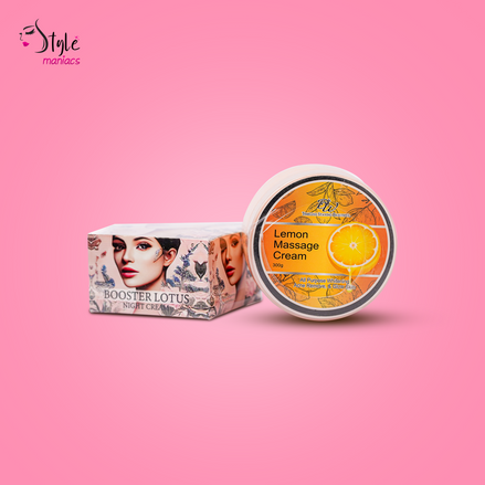 Booster Lotus Night Cream & Lemon Massage Cream Combo