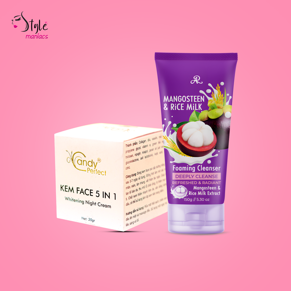 Candy Perfect cream and Mangosteen facewash Combo