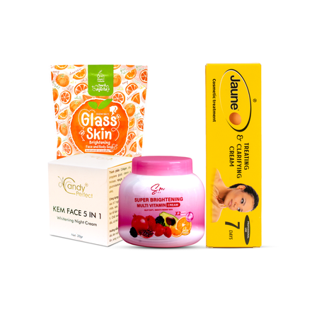 Candy Cream, SM Multivitamin Moisturizer, Jaune Cream & 10X Soap