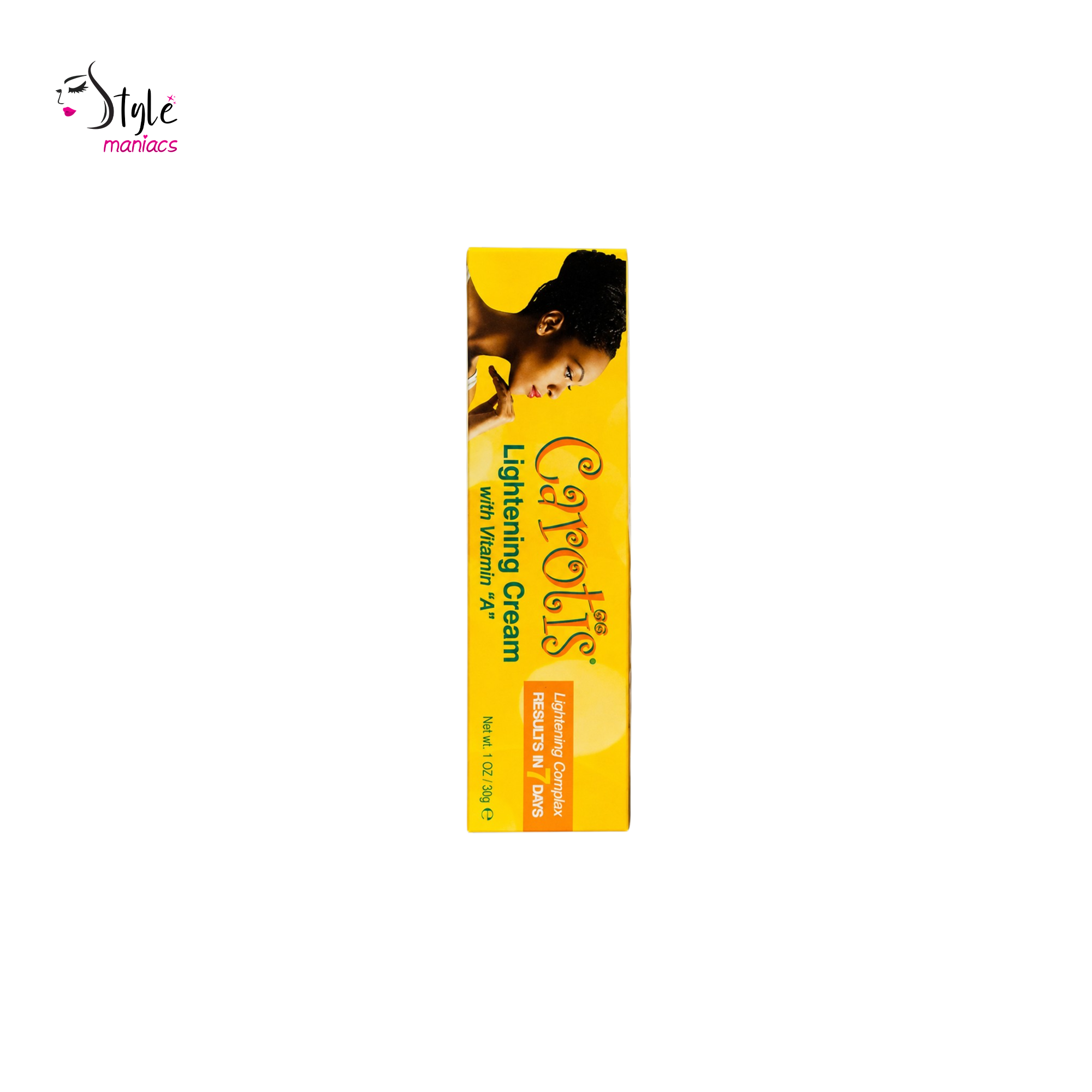 Carotis Lightening Cream Vitamin A 30g front pack, Style Maniacs Bangladesh
