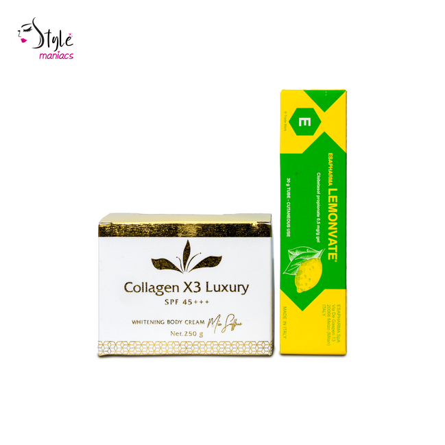 Collagen X3 Luxury Body Cream & Lemon Dose Body Cream Combo