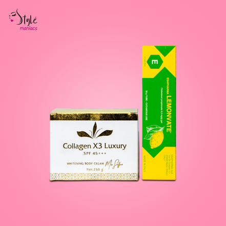 Collagen X3 Luxury Body Cream & Lemon Dose Body Cream Combo