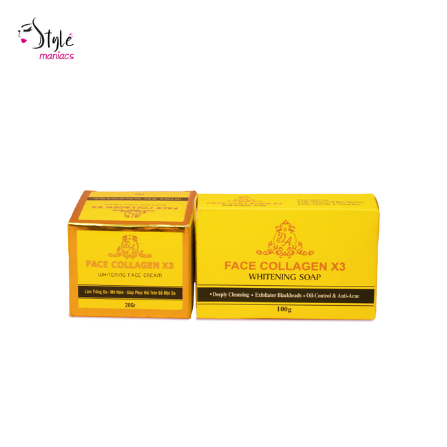 Collagen X3 cream with x3 soap Combo