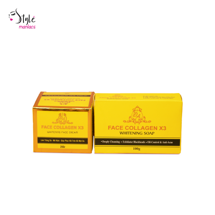 Collagen X3 cream with x3 soap Combo