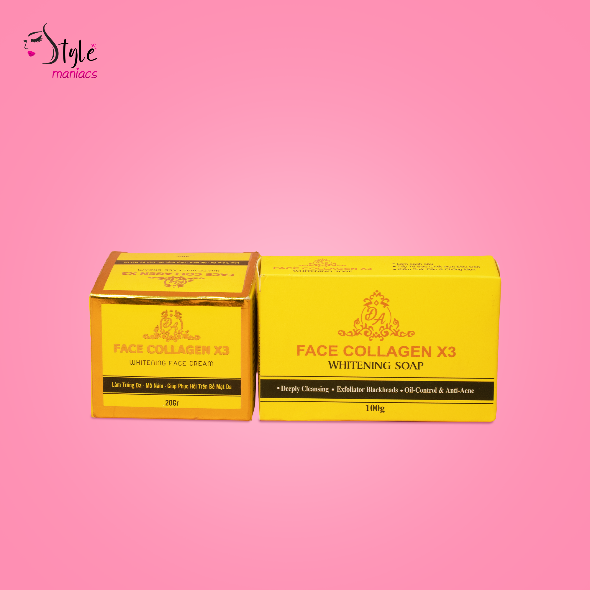 Collagen X3 cream with x3 soap Combo