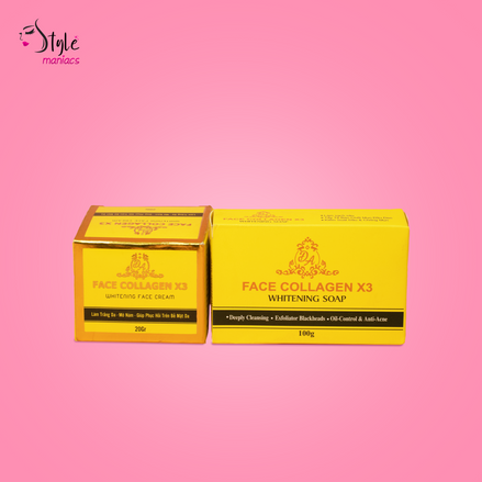 Collagen X3 cream with x3 soap Combo