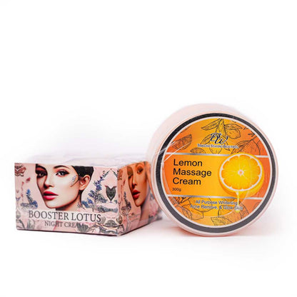 Booster Lotus Night Cream & Lemon Massage Cream Combo