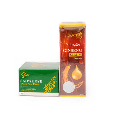 Ginseng Serum & SM Bye Medicated Acne Cream Combo