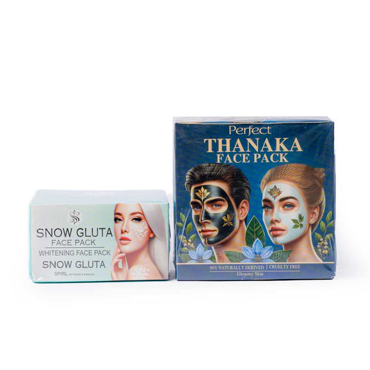 Perfect Thanaka & Snow Gluta Facepack Combo