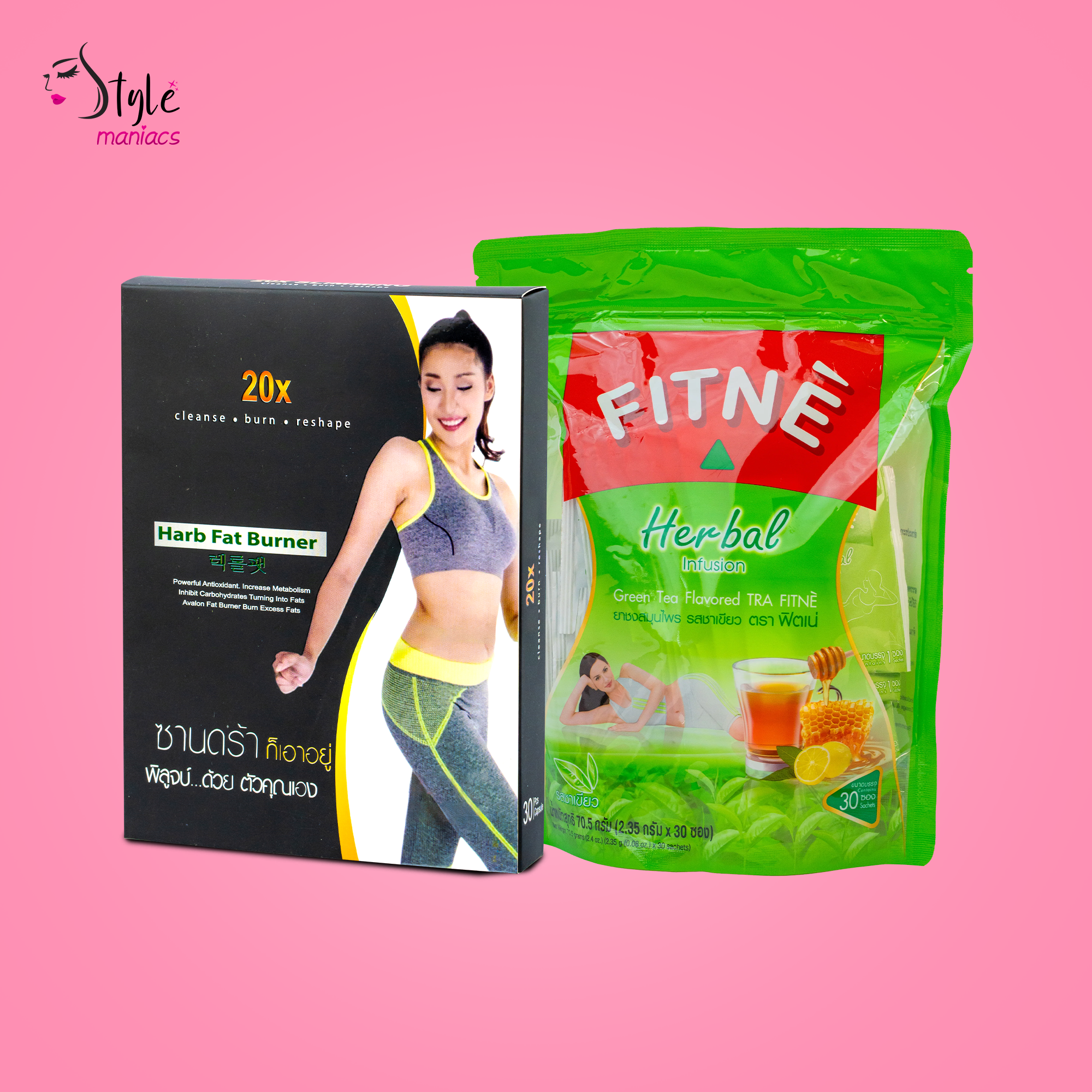 20X Slimming Capsule + FITNE Herbal Infusion - Style Maniacs
