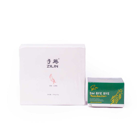 SM Medicated Acne Cream & Ginseng Soap Combo