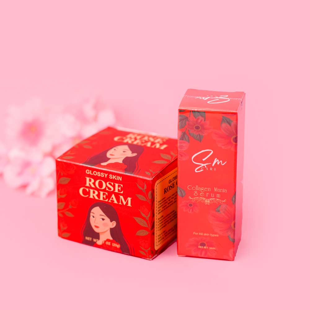 Glossy Rose Night Cream & SM Serum Combo