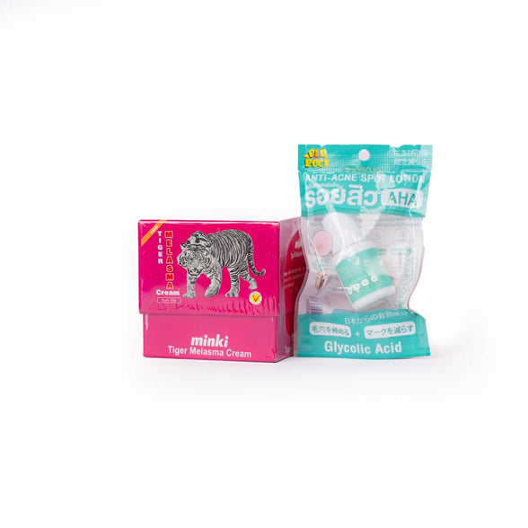 Anti Acne Spot Lotion & Double Action Tiger Cream Combo