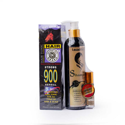 James Hair Tonic and Legano Hair Shampoo and Serum Combo