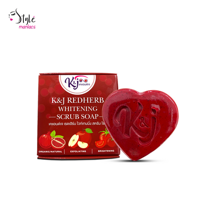 K&J Redherb Whitening Scrub Soap