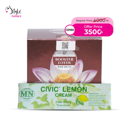 Lotus body cream & Civic lemon cream combo