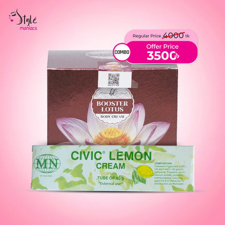 Lotus body cream & Civic lemon cream combo