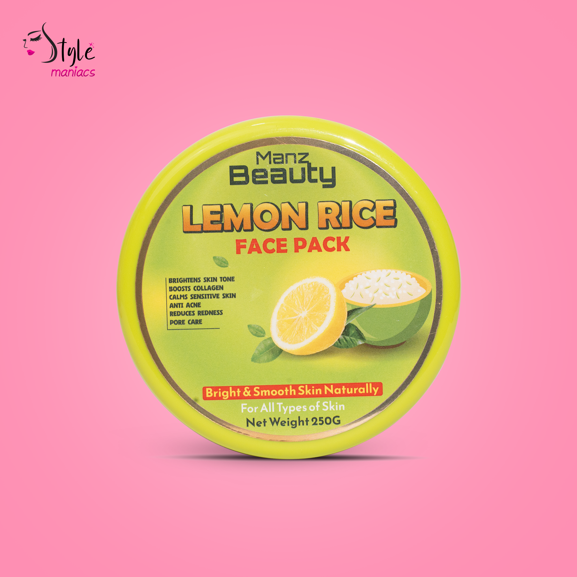 Manz Beauty Lemon Rice Face Pack