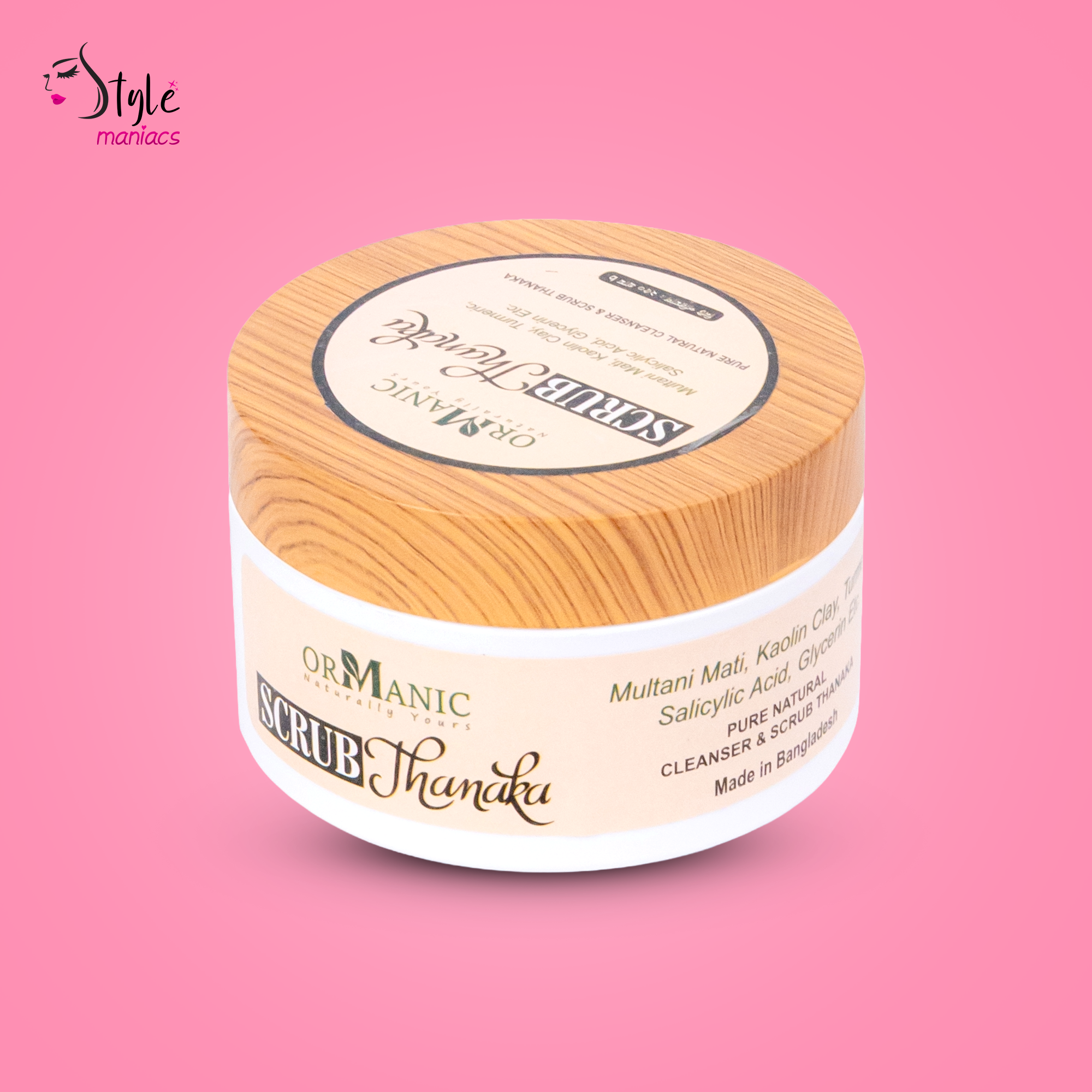 ORMANIC SCRUB THANAKA FACEPACK