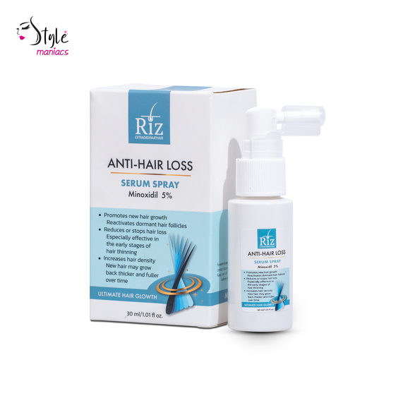 Riz Anti-Hair Loss Serum Spray — Minoxidil হেয়ার ট্রিটমেন্ট