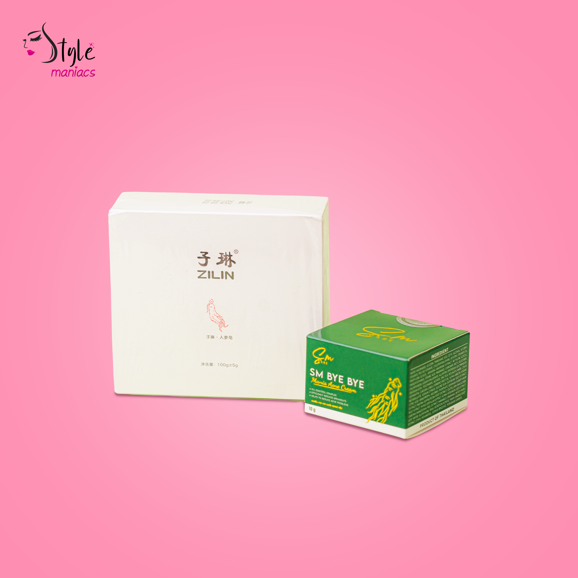 এসএম মেডিকেটেড ব্রণ ক্রিম এবং জিনসেং সাবান কম্বো