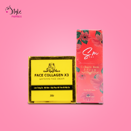 SM Serum & Collagen X3 Night Cream Combo