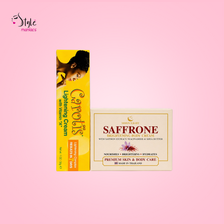Moon Light Saffrone Body Cream 250g ও Carotis Lightening Cream 30g combo pack, price in Bangladesh