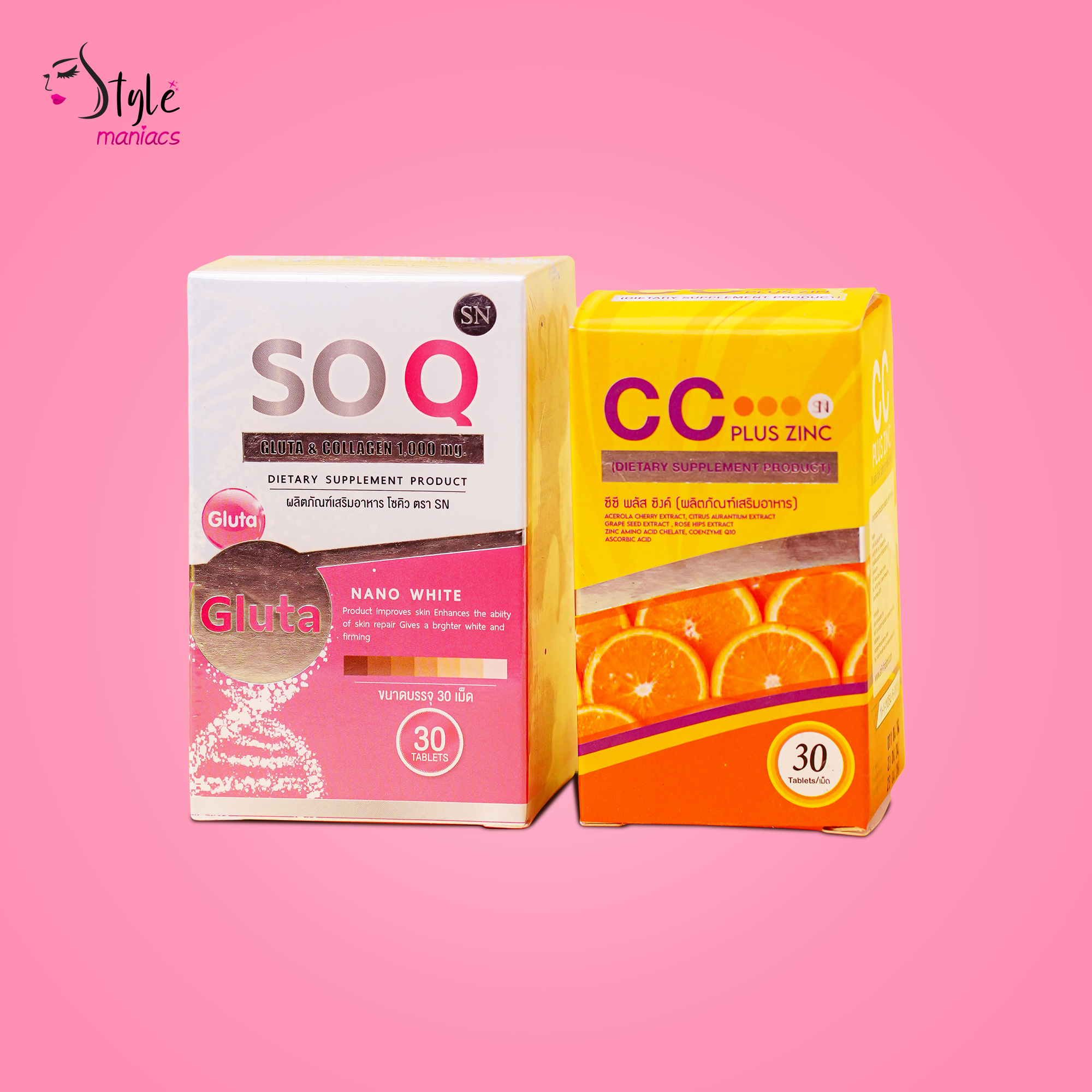 Socr@te Capsul Combo: Soq Capsule & CC Capsule – Perfect Skin & Hair Care – Style Maniacs
