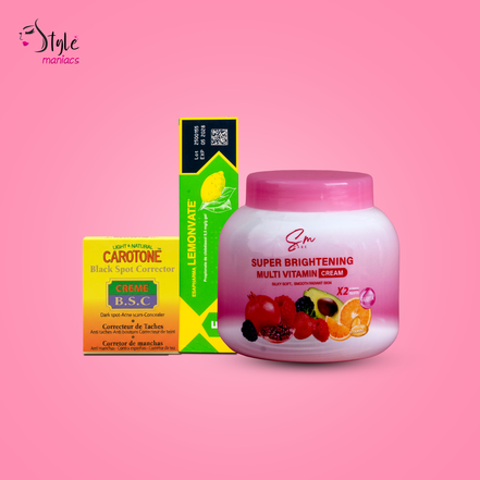 Super multivitamin cream + lemonvate + Carotone Combo - Style Maniacs