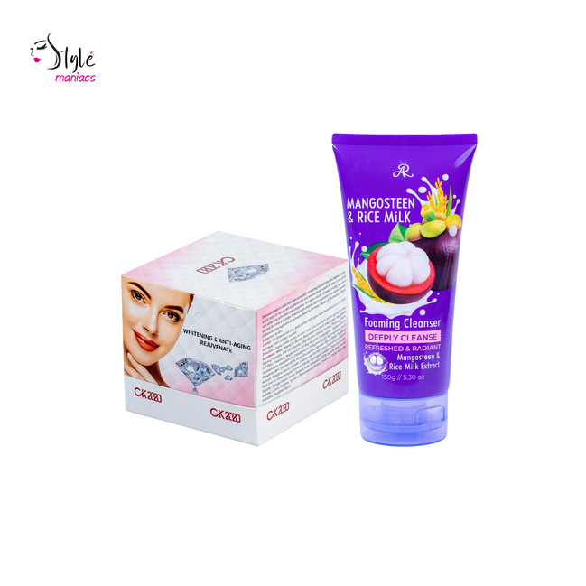 Mangosteen Cleanser & Diamond Cream Combo - Style Maniacs