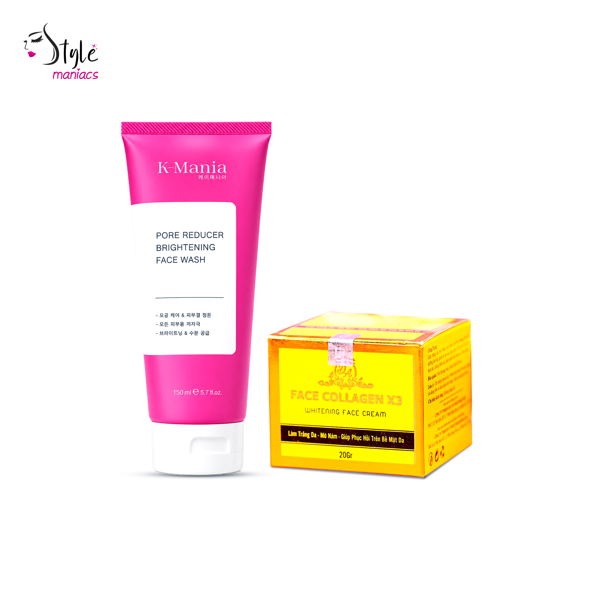 K-Mania Facewash and  Collagen X3