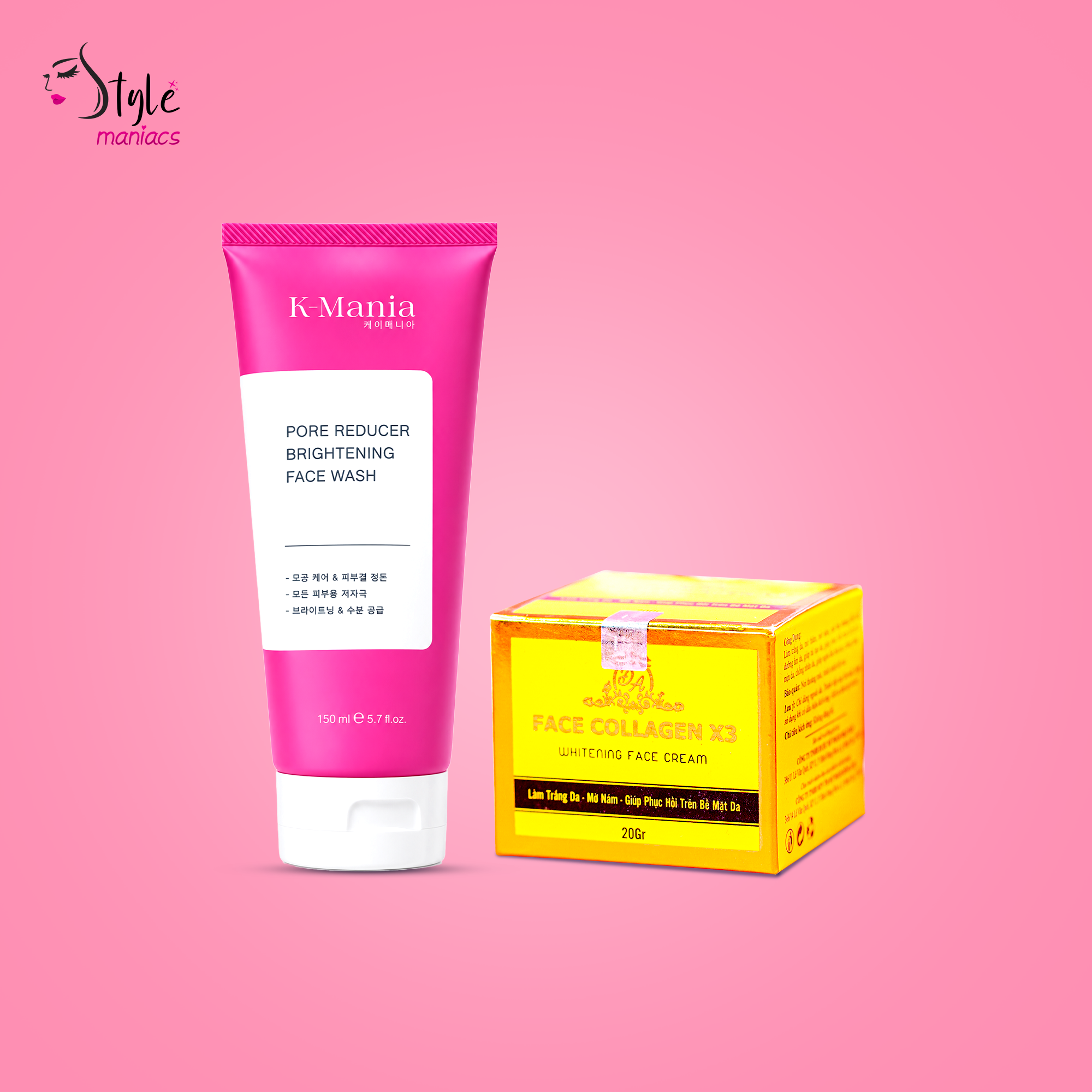 K-Mania Facewash and  Collagen X3