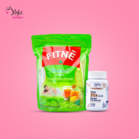20x Belly Fat Burn Capsule and Fitnee Tea