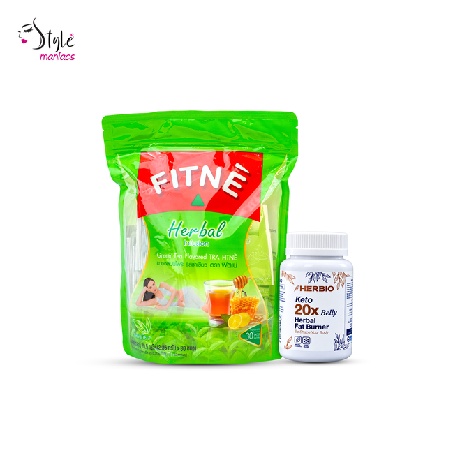 20x Belly Fat Burn Capsule and Fitnee Tea