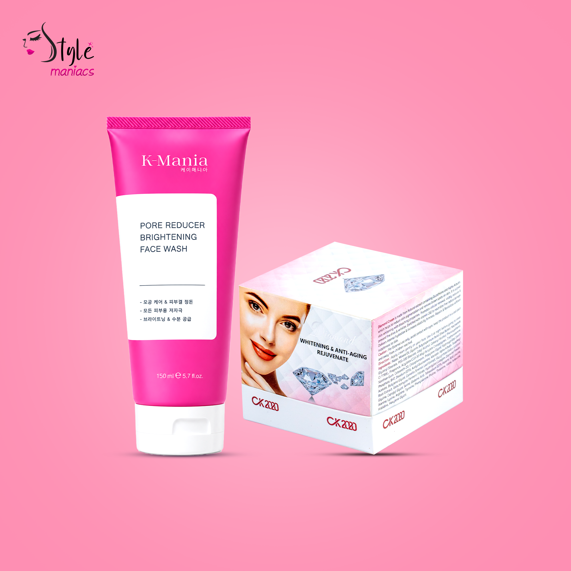 K-Mania Facewash and Ck2020 cream