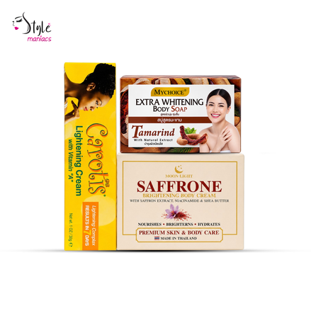 Saffron Body, Carotist & My Choice Soap Combo